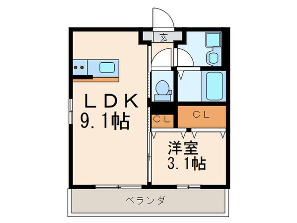 Ｆｕｇａ陣山の物件間取画像